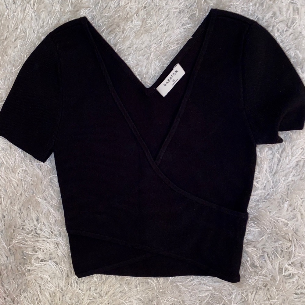 Babaton sculp knit crop